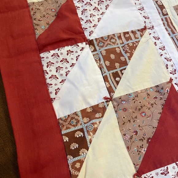 Handmade Patchwork Quilt 64” by 94” - Picture 8 of 9